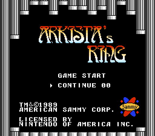 Arkista's Ring screenshot 3 for NES
